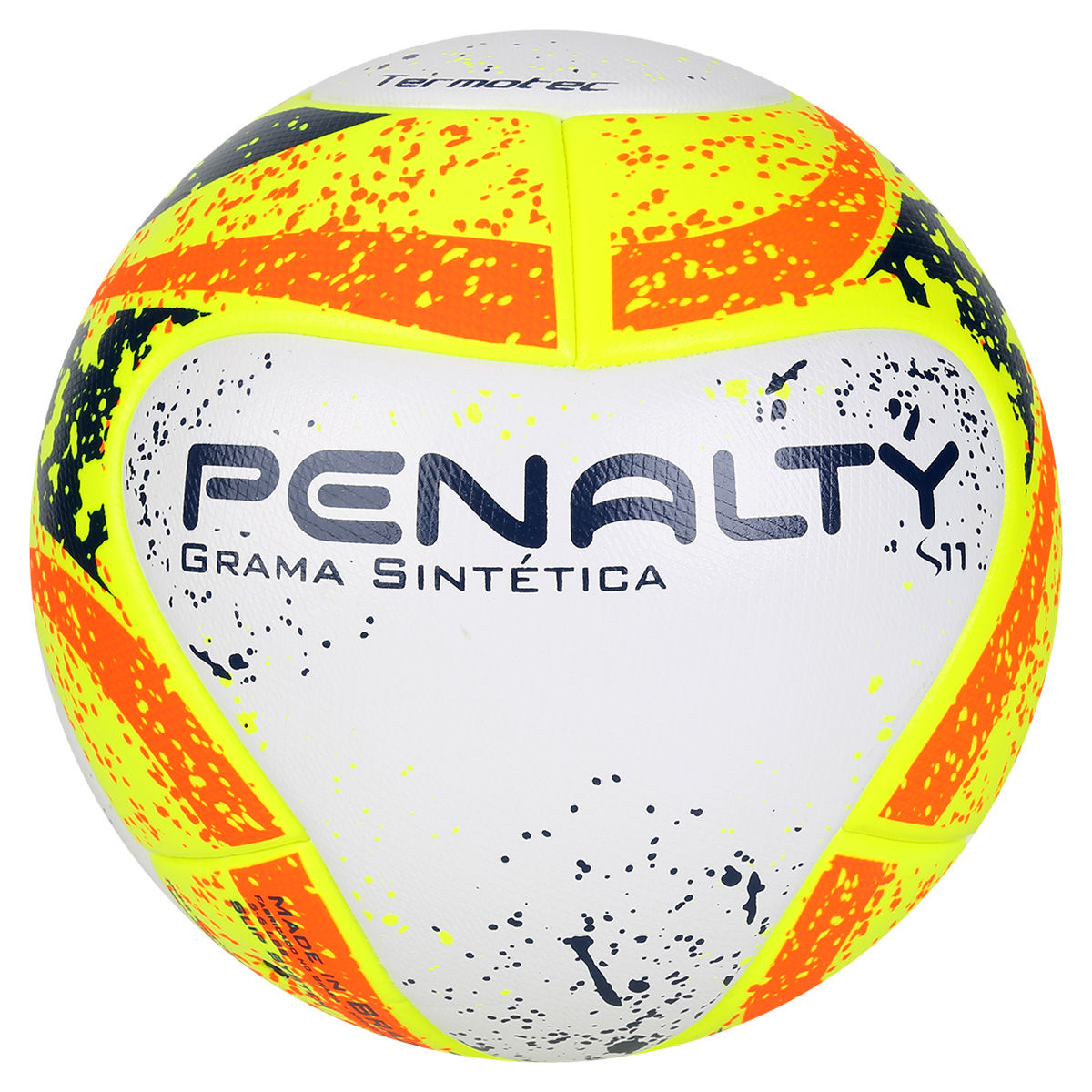 Bola Futebol Society Penalty S11 R1 KO 7 – Branco e Laranja