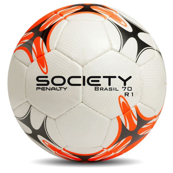 Bola Futebol Society Penalty Brasil 70 R1 – Preto Laranja