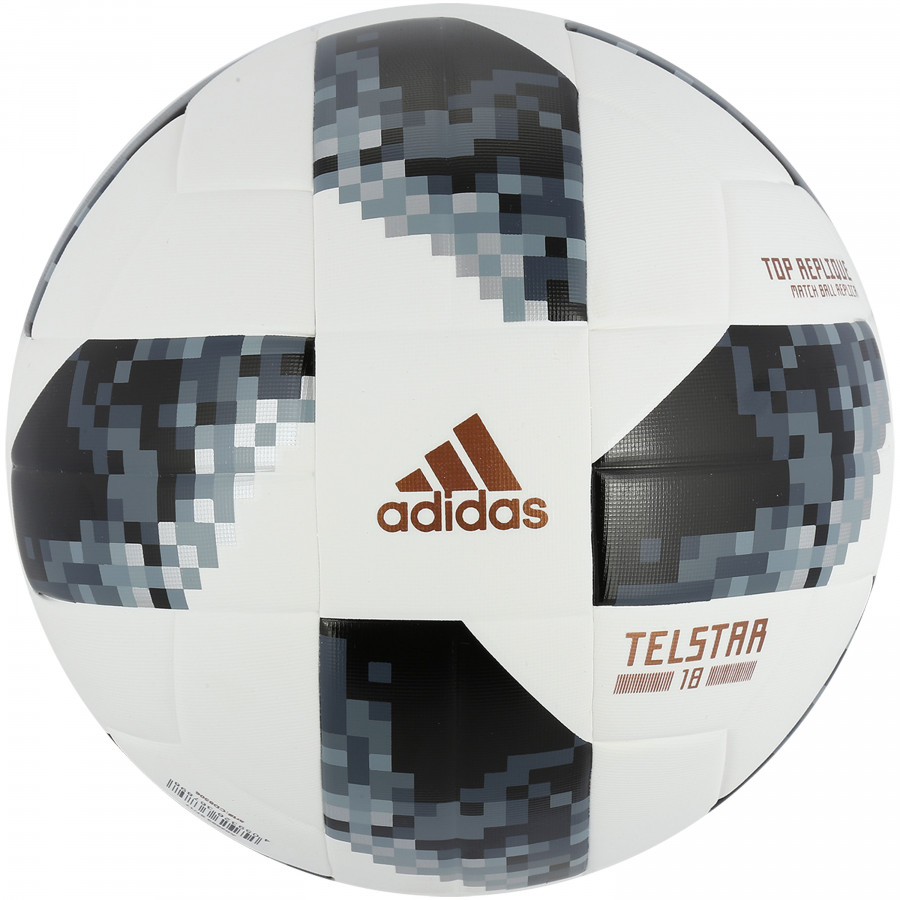 Bola de Futebol de Campo Telstar Oficial Copa do Mundo FIFA 2018 adidas Top Replique X